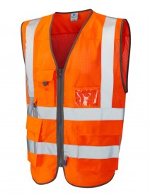 Leo Cobbaton Coolviz Superior Mesh Waistcoat Orange